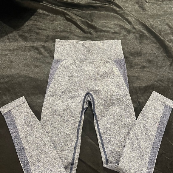 Gymshark Marl Blue Flex Seamless High Waisted Leggings - Picture 4 of 6
